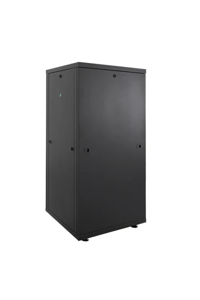 Canovate 27U 800x800mm 19'' Dikili Tip Network Rack Kabinet Siyah Flatpack 2 Yıl Üretici Garantili - Resim 5