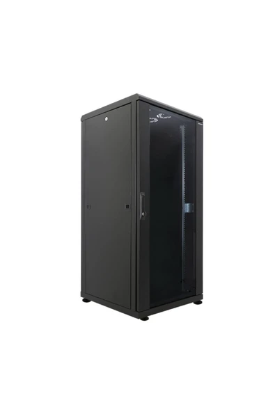 Canovate 32U 800x800mm 19'' Dikili Tip Network Rack Kabinet Siyah Flatpack 2 Yıl Üretici Garantili - 6