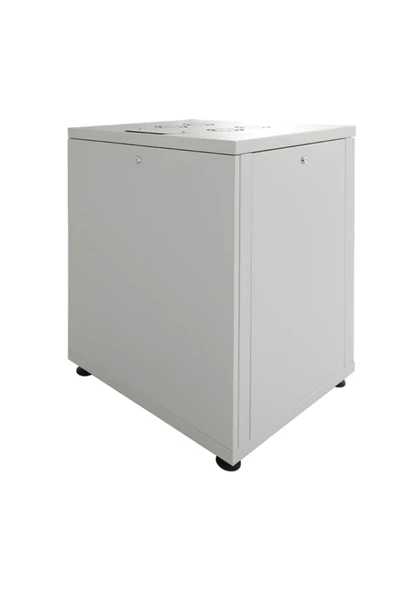 Canovate 22U 600x600mm 19'' Dikili Tip Network Rack Kabinet Gri Flatpack 2 Yıl Üretici Garantili - 4