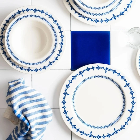 Porser Blue Orbit 24 Parça Yemek Takımı - 2