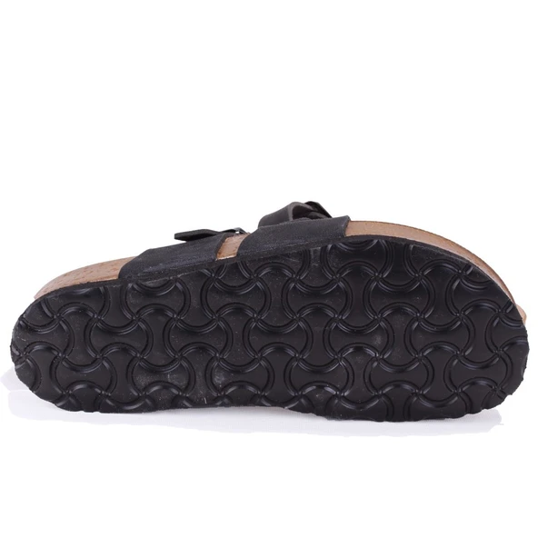 Fly Soft S042031 Siyah Günlük Ortopedik Parmak Arası Kadın Spor Terlik - Resim 4