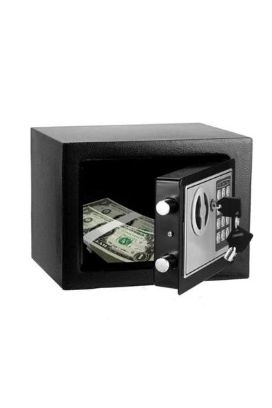 Italyan 17ef Elektronik Şifreli Çelik Para Kasası Otel Tipi Kasa 3mm Montaj Kit Hediye+ Pil