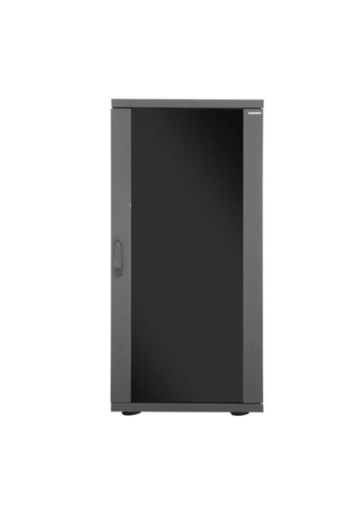 Canovate 27U 800x800mm 19'' Dikili Tip Network Rack Kabinet Siyah Flatpack 2 Yıl Üretici Garantili
