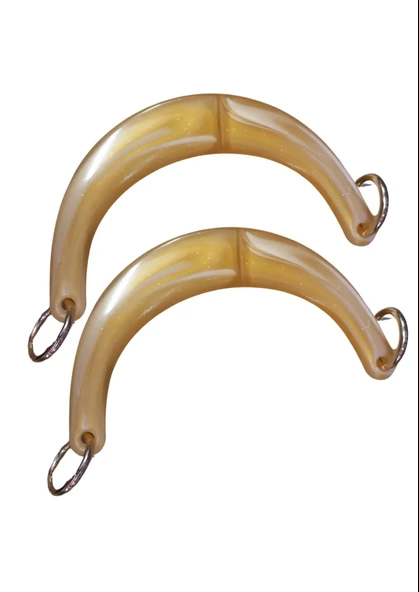 Çanta Sapı Ay Model Bal Rengi 17 cm - 1