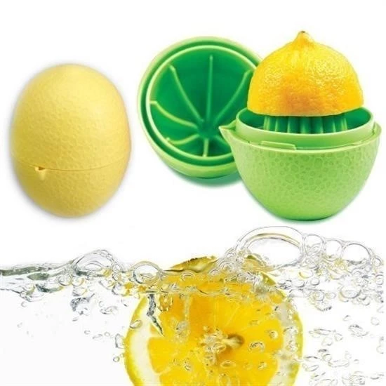 MERGEN STORE Hazneli Kapaklı Hijyenik Pratik Kolay Limon Sıkacağı Aparatı - 2