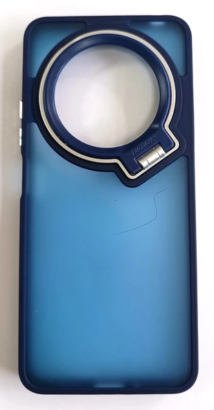 Xiaomi Redmi 14C Uyumlu Kamera Standlı Koyu Şeffaf Kılıf - 4