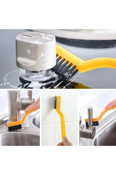 Jagu Haven BUFFER®  3 lü Detaylı Temizlik Bakır,Demir ve Sert Plastik Tel Fırça - 3