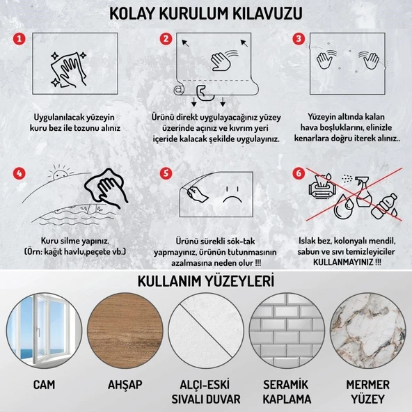 BUFFER® 100x100cm Statik Kağıt Renkli Çarpım Tablosu - 5