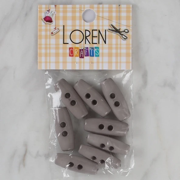 Loren Crafts gri 8 li çoban düğmesi - 61 ürün görseli
