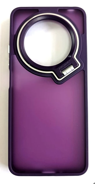 Xiaomi Redmi 14C Uyumlu Kamera Standlı Koyu Şeffaf Kılıf - 6