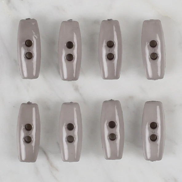 Loren Crafts gri 8 li çoban düğmesi - 61 - Resim 2