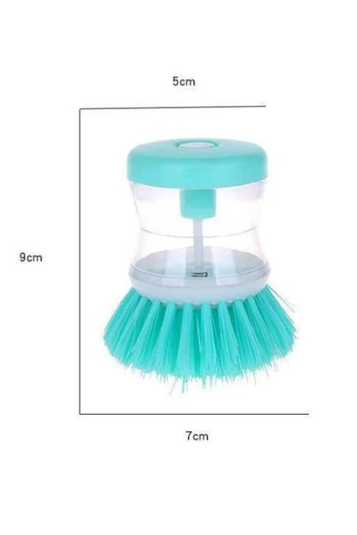 enfestiva 3'lü Set Deterjan Hazneli Bulaşık Yıkama Fırçası - 2