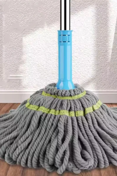 Hane Dostu 112 CM 3 Parça Kendinden Sıkmalı Bükümlü Yedek Bezli Paspas Seti - 3