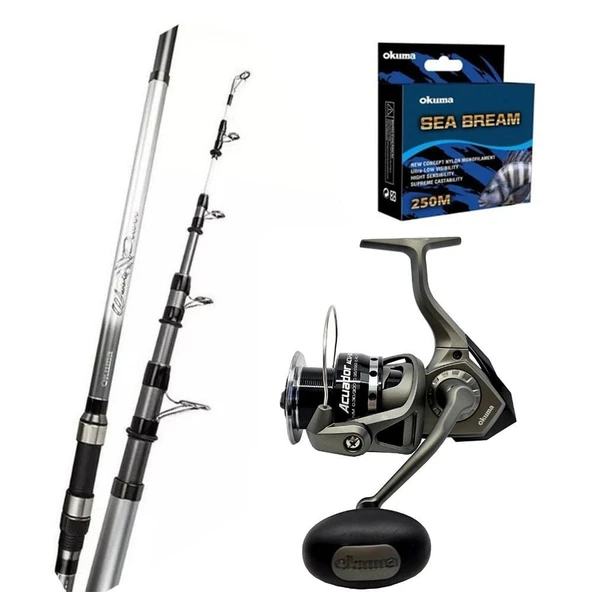 Okuma Acuador 8000 - Okuma Wave Power 420 cm Surf Olta Seti