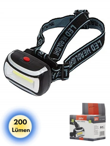 Panther Kafa Feneri Lambasi Led Pilli C.O.B. Led Pt-5018