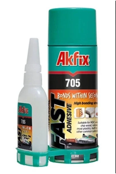 Akfix AKFİX 705 MDF KIT HIZLI YAPIŞTIRICI 200ML.+50GR