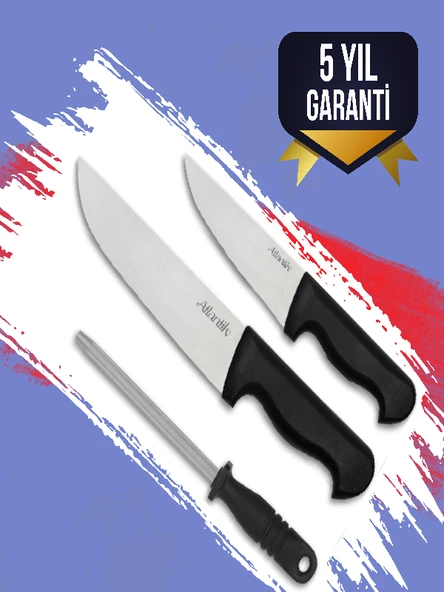 ATLANTİK Kurban Bıçak Seti Masatlı 3 Parça - 5 Yıl Garantili - 2