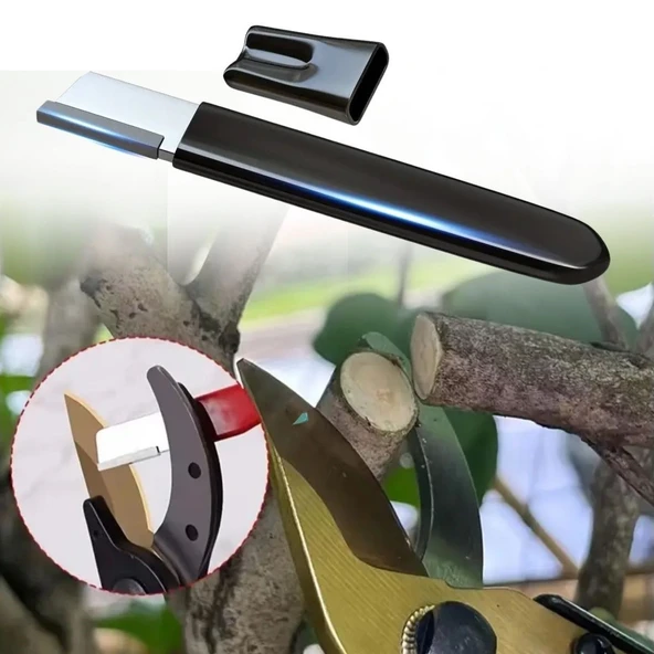 BUFFER® Koruyucu Kapaklı Keskin Makas Budama Makası Bıçak Bileme Aparatı Bileyici ürün görseli