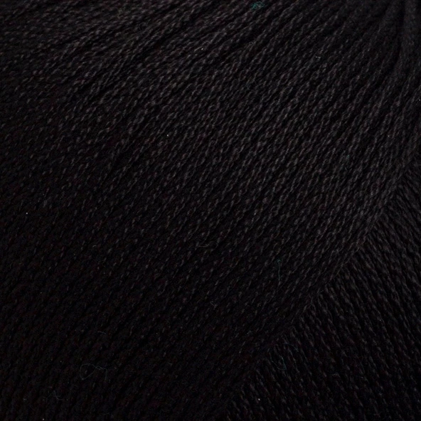 La Mia Lux Mercerized Cotton Siyah El Örgü İpi - 1 - 33741 - Resim 2