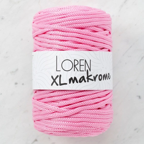 Loren XL Makrome Pembe El Örgü İpi - R047 - 33712 ürün görseli