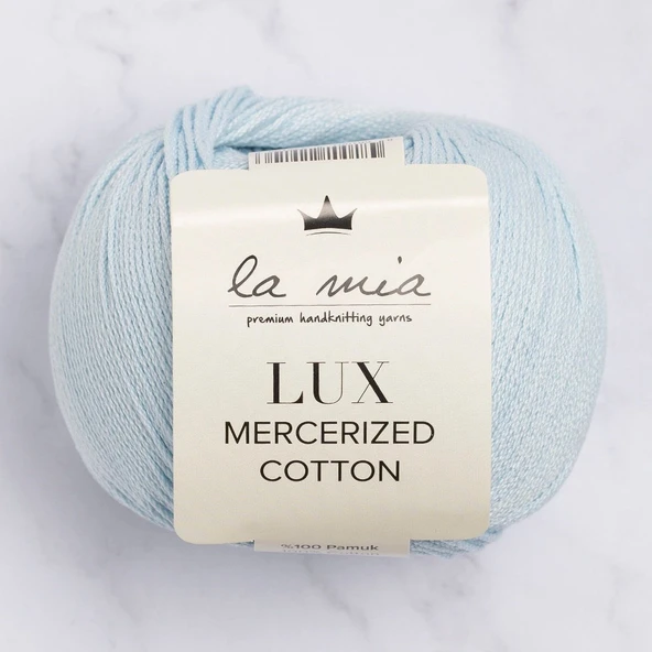 La Mia Lux Mercerized Cotton Bebe Mavi El Örgü İpi - 79 - 33748 ürün görseli