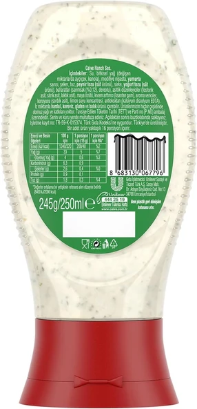 Calve  Ranch Sos 245 gr 4 Adet - 2