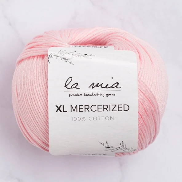 La Mia XL Mercerized Pembe El Örgü İpi - 4 - 33760 ürün görseli