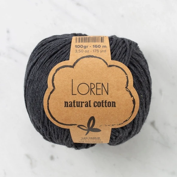Loren Natural Cotton Füme El Örgü İpi - R081 - 33911 ürün görseli