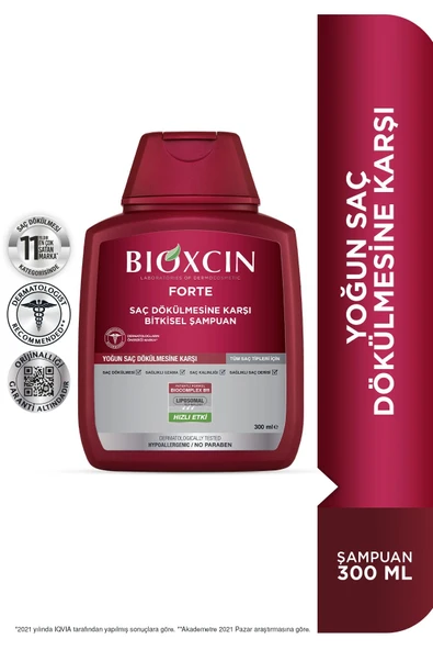 Bioxcin Forte Tüm Saçlar İçin Dökülme Karşıtı Şampuan 300 ml - 3