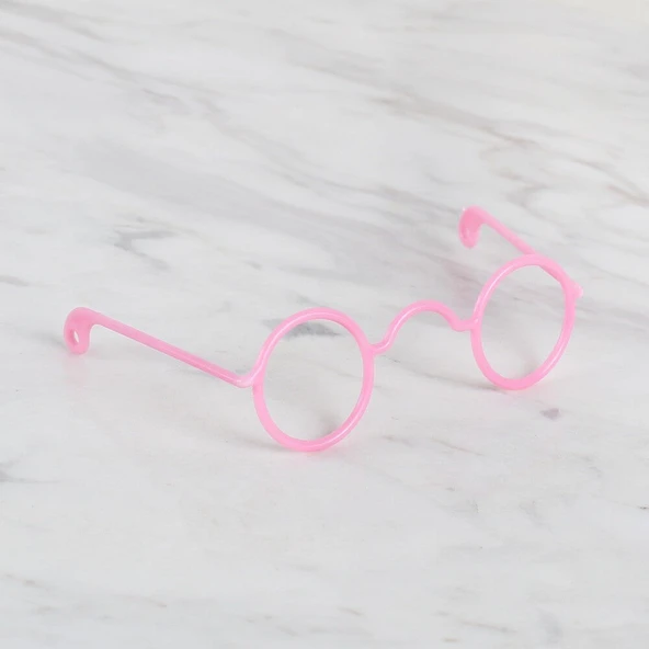 Loren Plastik Amigurumi Gözlük Pembe ürün görseli