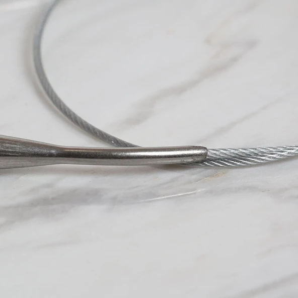 Loren Crafts 7 mm Çelik Misinalı Şiş 60 cm - Resim 3