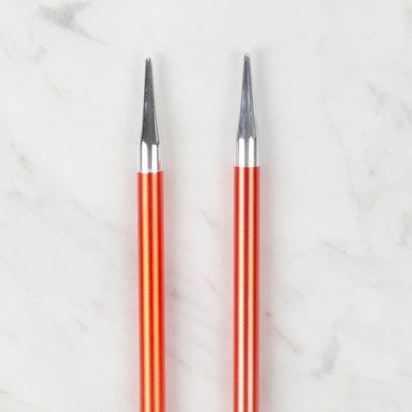 Loren Rythm 6mm Kırmızı Renkli Metal Örgü Şişi - Resim 3