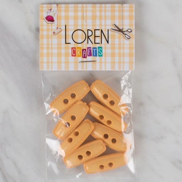 Loren Crafts turuncu 8 li çoban düğmesi - 78 ürün görseli
