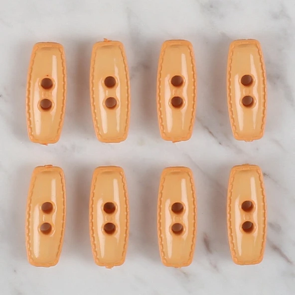 Loren Crafts turuncu 8 li çoban düğmesi - 78 - Resim 2