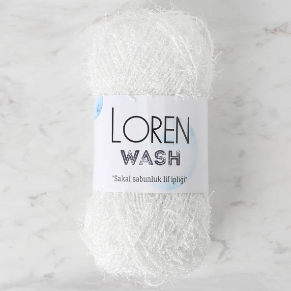 Loren Wash Beyaz El Örgü İpi - R150 - 34040 ürün görseli