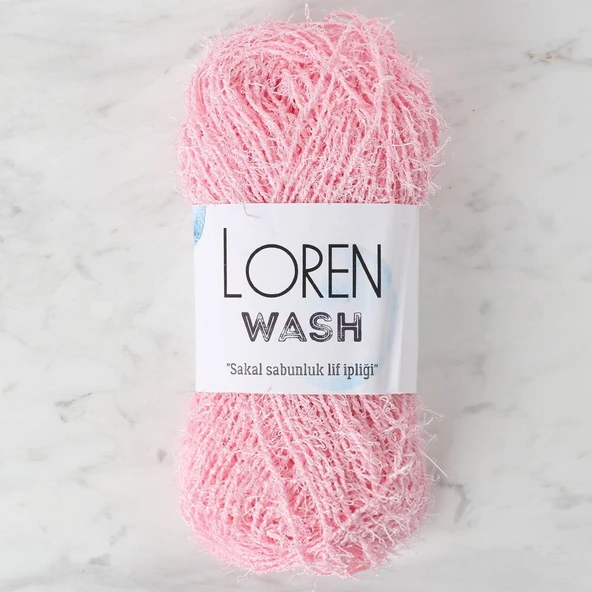 Loren Wash Bebe Pembe El Örgü İpi - R094 - 34022 ürün görseli