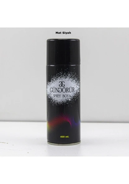Güngörür Sprey Boya 400 Ml Mat Siyah Genel Amaçlı Sprey Boya - 3