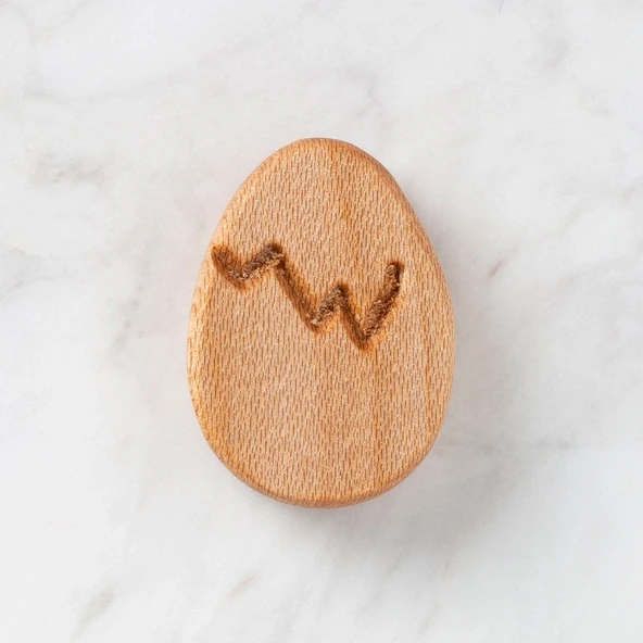 Hobi Baby Yumurta Figürlü Organik Ahşap Boncuk - F ürün görseli