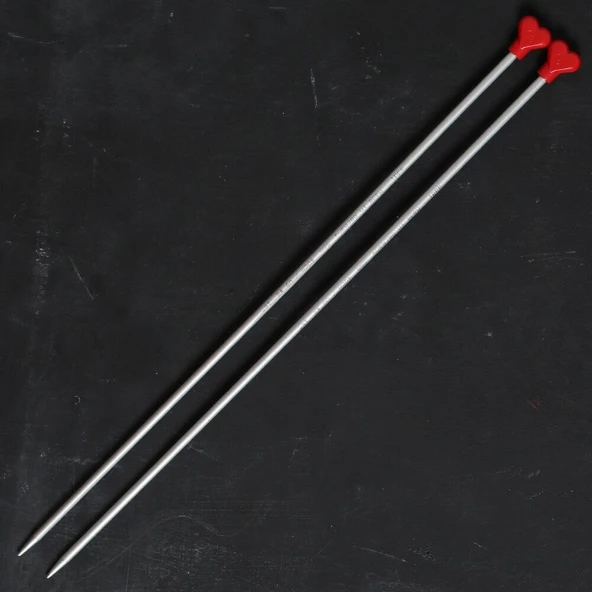 ADDI KALPLİ 5MM 40CM KLASİK ALÜMİNYUM ÖRGÜ ŞİŞİ - - 2