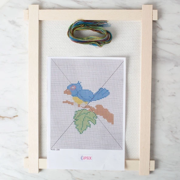 Loren Etamin İşleme Panosu Kiti Kuş - Kod:236