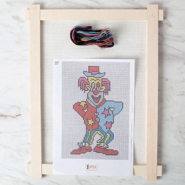 Loren Etamin İşleme Panosu Kiti Palyaço - Kod:216 ürün görseli