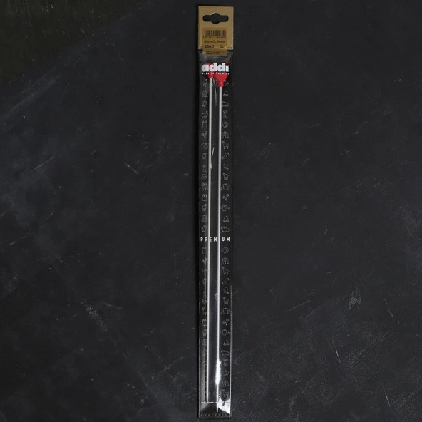 ADDI KALPLİ 3MM 40CM KLASİK ALÜMİNYUM ÖRGÜ ŞİŞİ - ürün görseli