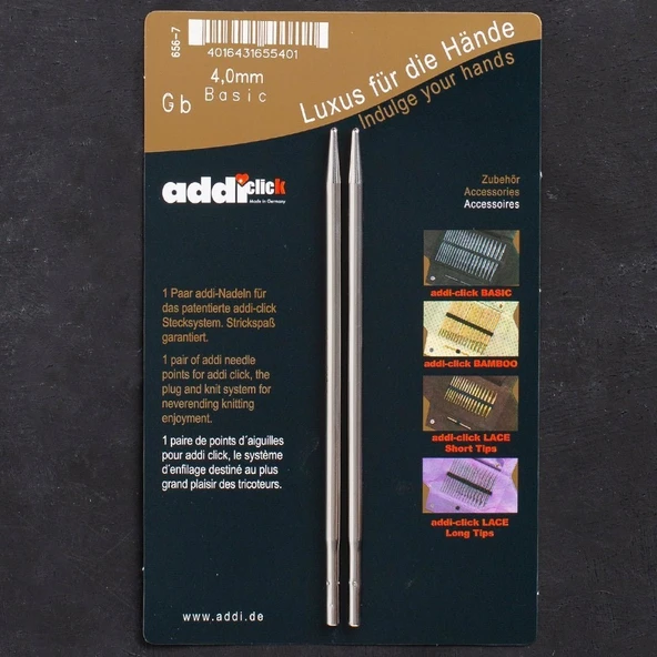 Addi Click Basic 4mm Misinalı Şiş Ucu - 656-2 - 1
