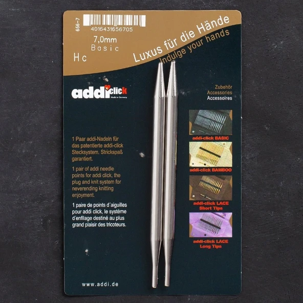 Addi Click Basic 7mm Misinalı Şiş Ucu - 656-2 - 1
