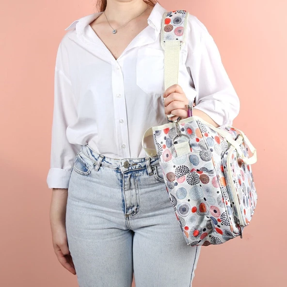 Loren Desenli Örgü Çantası - Resim 2