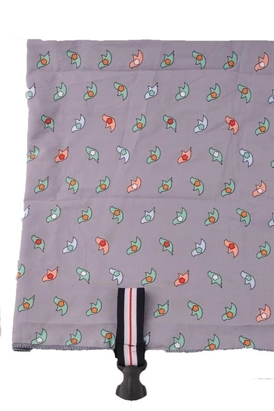 MERGEN STORE Kullanışlı Bebek Emzirme Önlüğü Kuş Desenli - 2