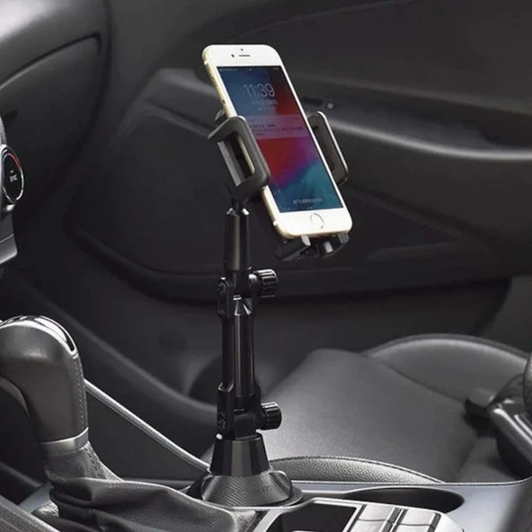 MERGEN STORE Teleskopik Araç Bardak Yerine Giren Telefon Tutucu - 3