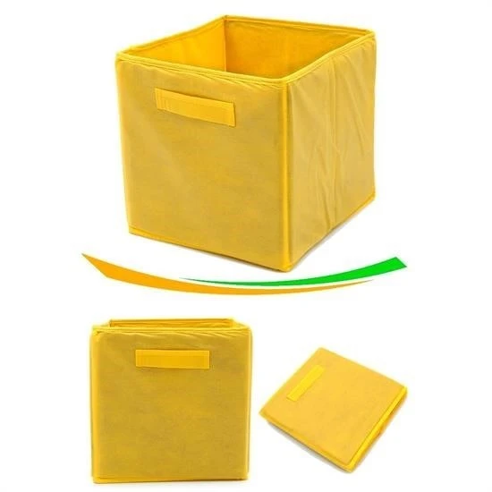 MERGEN STORE Çok Amaçlı Kullanım Dekoratif Dolap İçi Düzenleyici Organizer Katlanabilir Kutu - 4