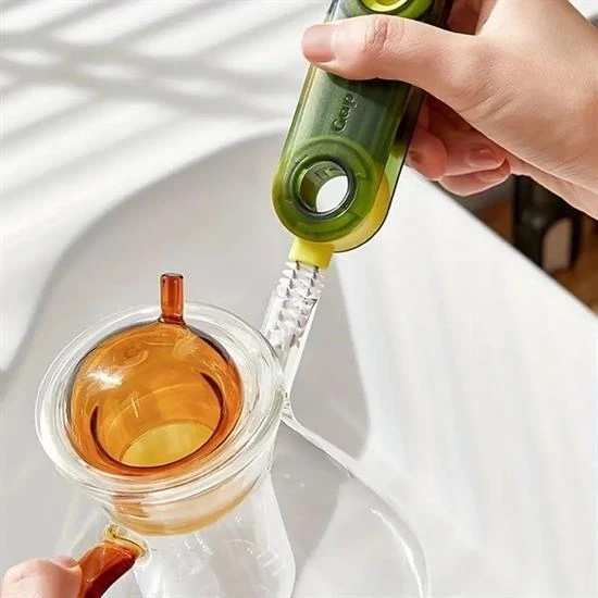 MERGEN STORE  3 Fonksiyonlu Pratik Şişe Temizleme Fırçası Mutfak Banyo Araç İçin Çok Amaçlı Fırça - 5