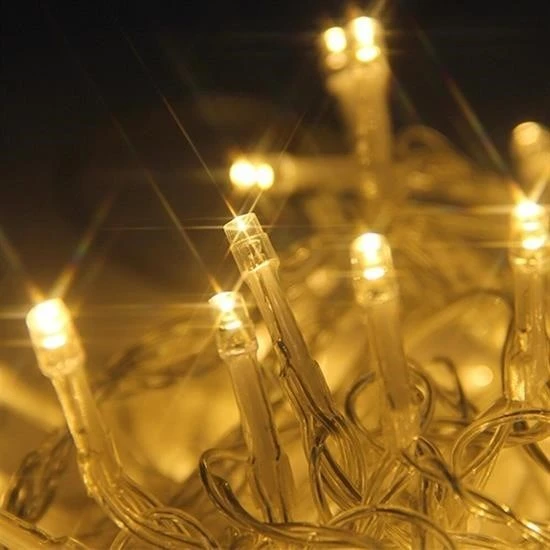 MERGEN STORE 10 Metre 100 Ledli 8 Fonksiyonlu Dekoratif Lambader Sarı Lamba - 3